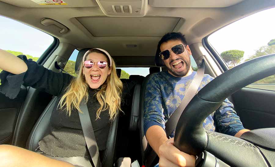Viaje en auto por España