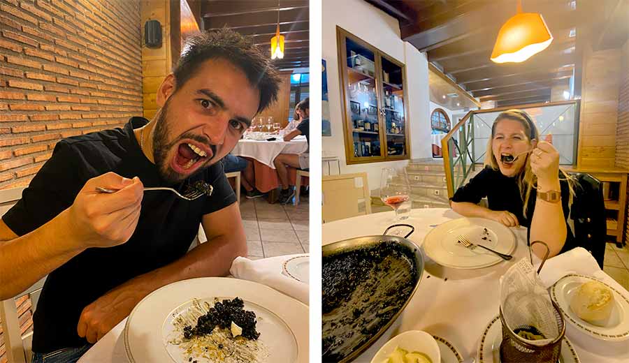 Mejor paella que comimos en nuestro viaje en auto por España la comimos en Castellón de la Plana.