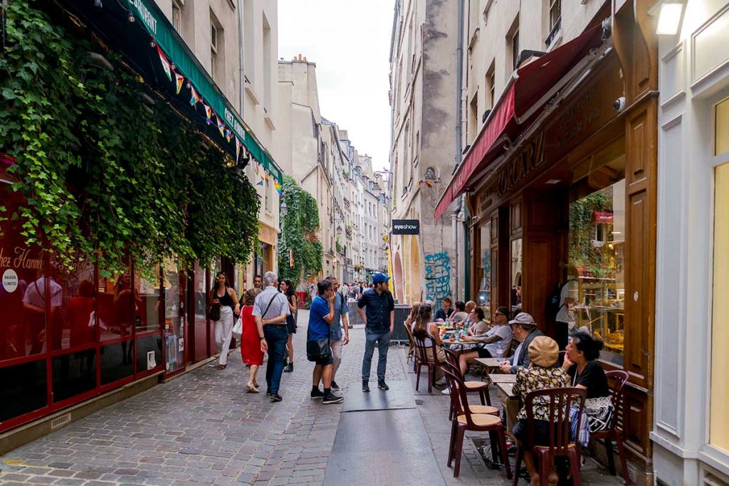 Rue des Rossiers en Barrio Le Marais