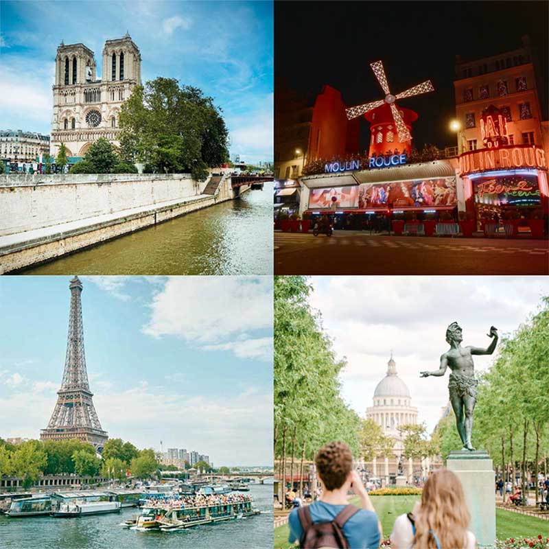 Paquete turístico en París. Tours imprescindibles de París.